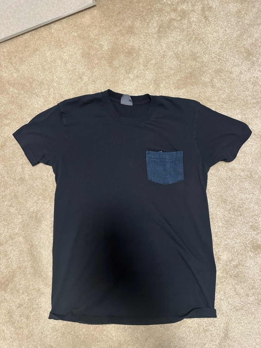 Naked & Famous Pocket Tee Black - Men’s XL